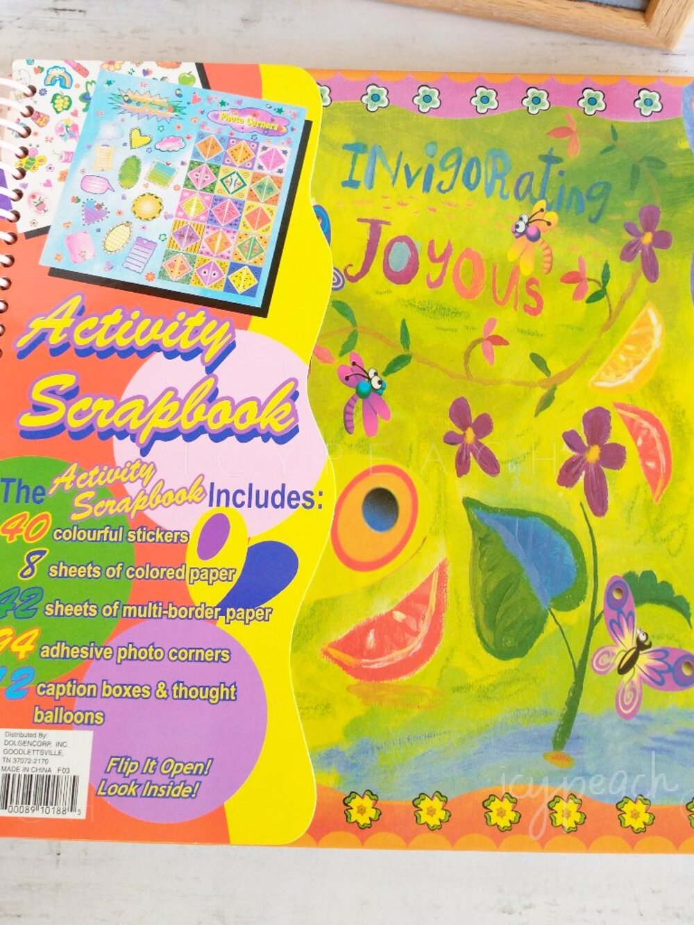 Activity Scrapbook Spiral Bound Nature Theme Kids Butterfly Craft Kit 11”x10”
